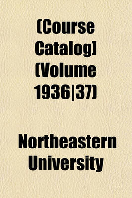 Book cover for [Course Catalog] Volume 1936/37