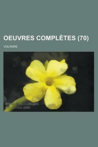 Cover of Oeuvres Completes (70 )