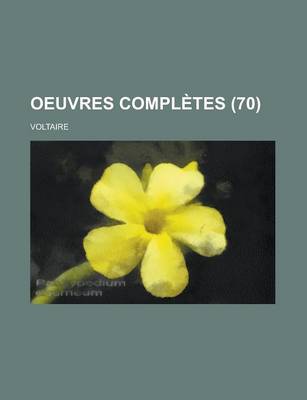 Book cover for Oeuvres Completes (70 )