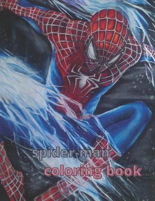 Book cover for spider-man coloring book