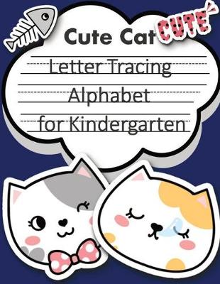 Book cover for Cute Cat Trace Letters alphabet for kindergarten