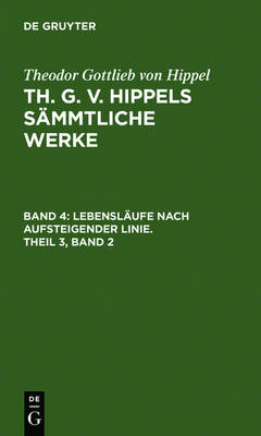 Book cover for Lebenslaufe Nach Aufsteigender Linie, Theil 3, Band 2