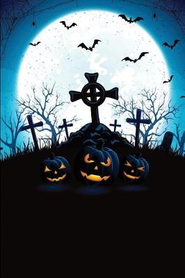 Book cover for Jack-O-Lantern Bat Graveyard Notebook