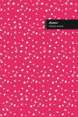 Book cover for Amor Lifestyle Journal, Blank Write-in Notebook, Dotted Lines, Wide Ruled, Size (A5) 6 x 9 In (Pink)