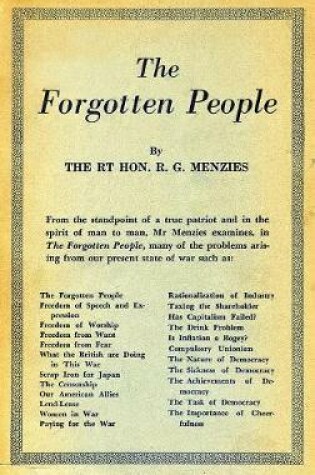 Cover of The Forgotten People