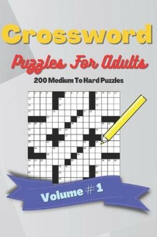 Cover of Crossword Puzzle Book For Adults Volume 1
