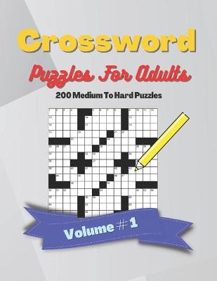 Book cover for Crossword Puzzle Book For Adults Volume 1