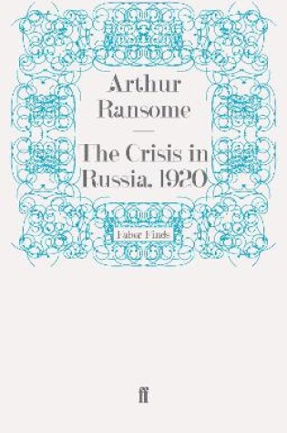 Cover of The Crisis in Russia, 1920