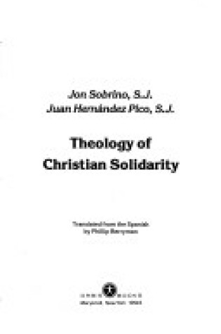 Cover of Theology of Christian Solidarity