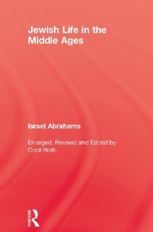 Cover of Jewish Life In The Middle Ages