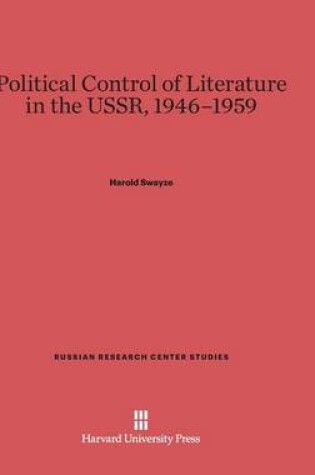 Cover of Political Control of Literature in the USSR, 1946-1959