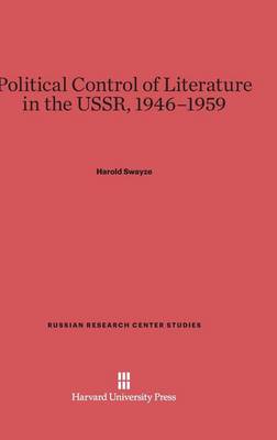 Book cover for Political Control of Literature in the USSR, 1946-1959