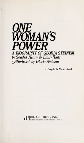 Book cover for Gloria Steinem H