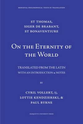 Book cover for On the Eternity of the World