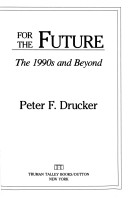 Book cover for Drucker Peter : Managing for Future