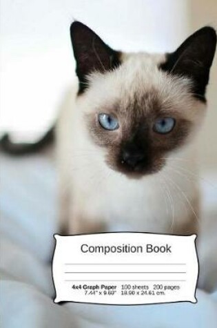 Cover of Cat Composition Notebook, Graph Paper