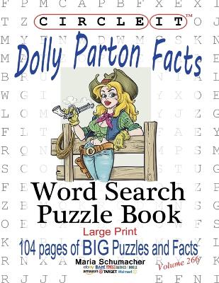 Book cover for Circle It, Dolly Parton Facts, Word Search, Puzzle Book