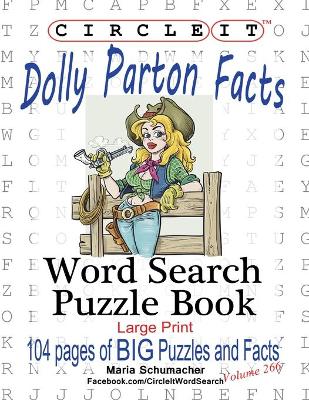 Book cover for Circle It, Dolly Parton Facts, Word Search, Puzzle Book