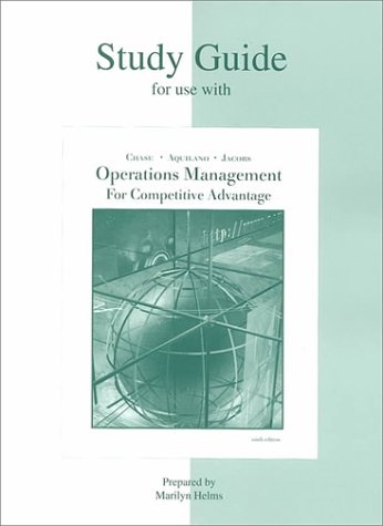 Cover of Operations Management for Competitive Advantage