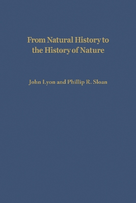 Book cover for From Natural History to the History of Nature