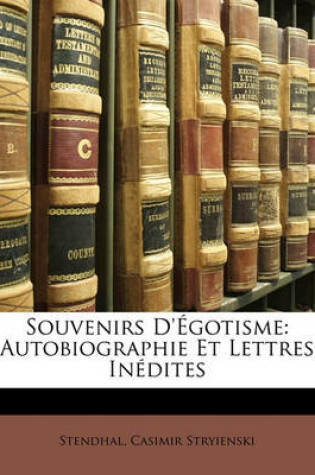 Cover of Souvenirs D'Egotisme