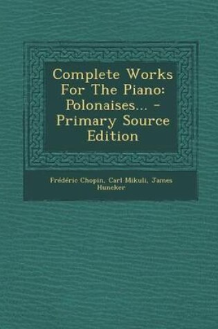 Cover of Complete Works for the Piano
