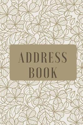 Book cover for Tan Flower Address Book