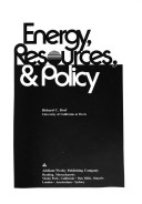 Book cover for Energy, Resources and Policy