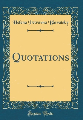 Book cover for Quotations (Classic Reprint)