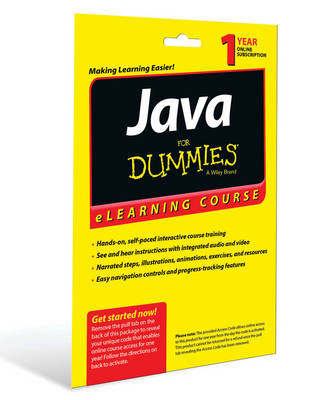 Book cover for Java For Dummies eLearning Course Access Code Card (12 Month Subscription)