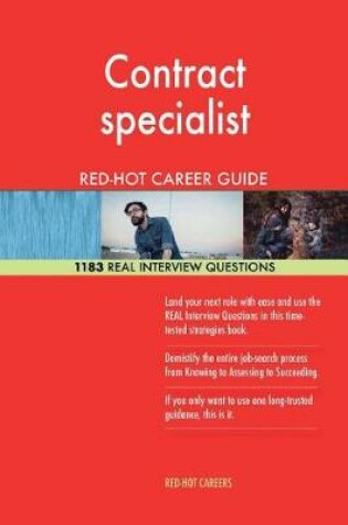 Cover of Contract specialist RED-HOT Career Guide; 1183 REAL Interview Questions