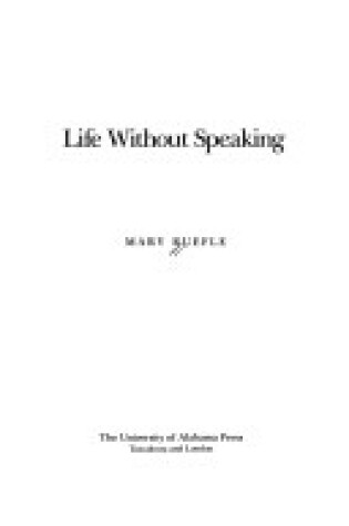 Cover of Life without Speaking