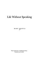 Book cover for Life without Speaking