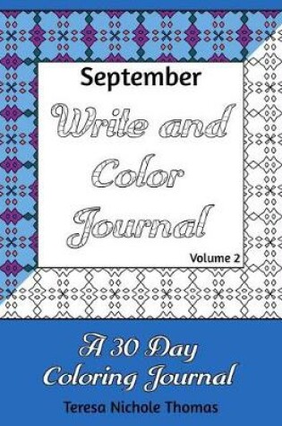 Cover of September Write and Color Journal - Volume 2