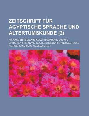 Book cover for Zeitschrift Fur Agyptische Sprache Und Altertumskunde (2 )