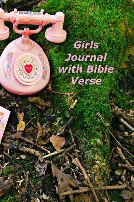 Book cover for Girls Journal with Bible Verse