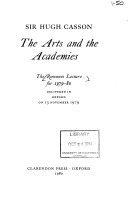 Cover of The Arts and the Academies