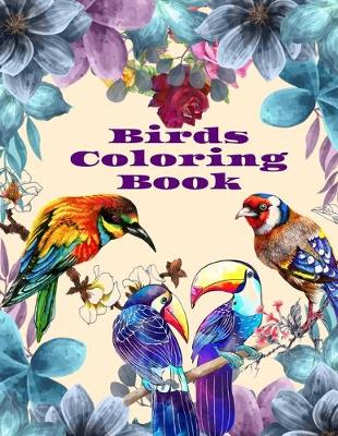 Book cover for Birds coloring book