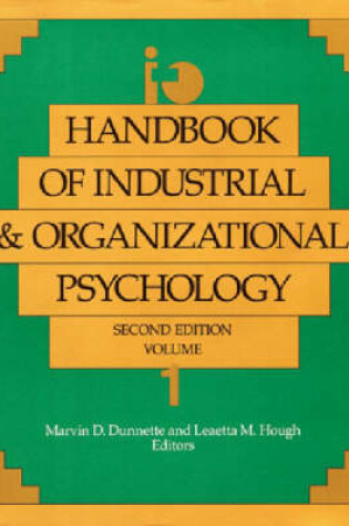 Cover of Handbook of Industrial & Organizational Psychology Volume 1