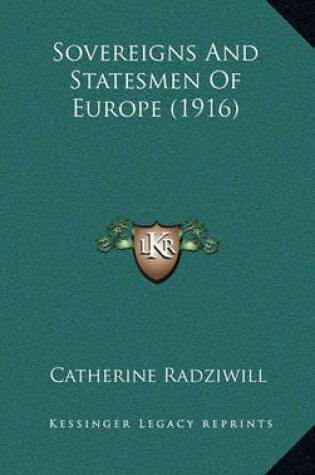 Cover of Sovereigns and Statesmen of Europe (1916)