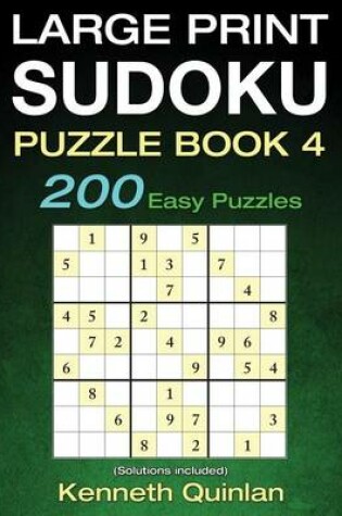 Cover of Large Print SUDOKU Puzzle Book 4