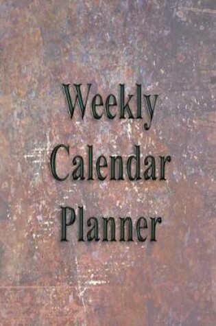 Cover of Weekly Calendar Planner - 70 Weeks - (8.5 X 11) - Red Rust Marble