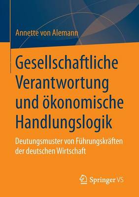 Book cover for Gesellschaftliche Verantwortung und ökonomische Handlungslogik