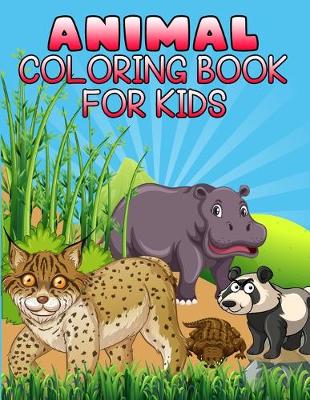 Book cover for Animal Coloring Book