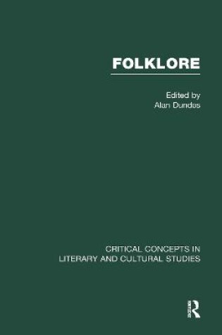 Cover of Folklore Crit Conc Lit V2