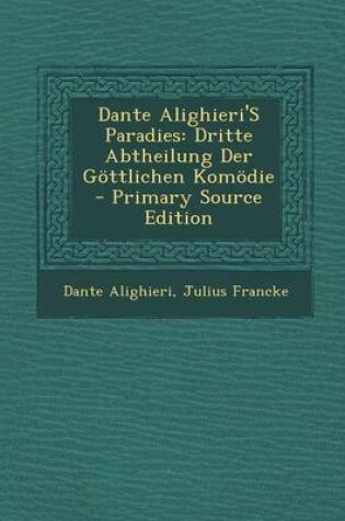 Cover of Dante Alighieri's Paradies
