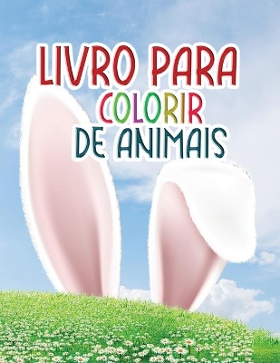 Book cover for Livro para colorir de animais