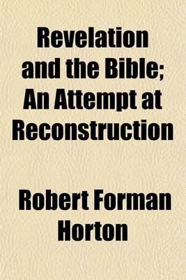 Book cover for Revelation and the Bible; An Attempt at Reconstruction