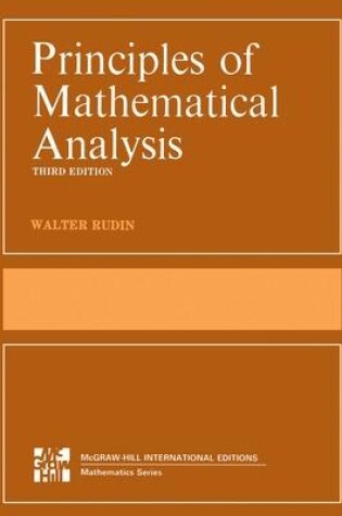 Cover of Principles of Mathematical Analysis (Int'l Ed)