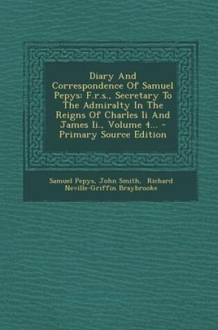 Cover of Diary and Correspondence of Samuel Pepys